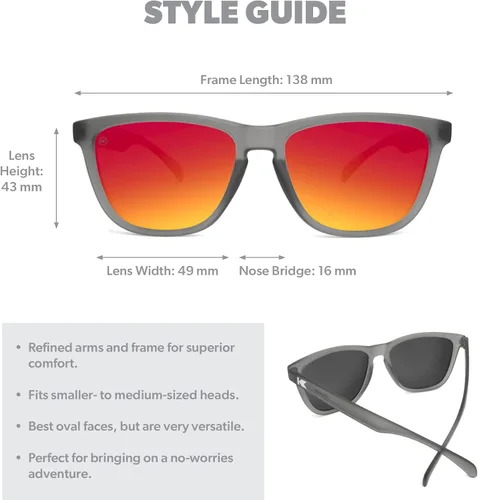 Vista 7 de Knockaround Classics Polarized Sunglasses for Men & Women - Impact Resistant Lenses & Full UV400 Protection