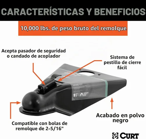 Vista 3 de Curt 25200. Acoplador de armazón
