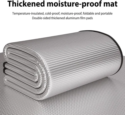 Vista 4 de Almohadillas de camping para dormir – Alfombrilla de dormir al aire libre con capa impermeable y de papel de aluminio Almohadilla de viaje