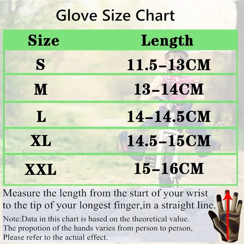 Vista 6 de FINGER TEN Guantes de ciclismo para niños y niñas y jóvenes, par de dedos completos, ciclismo de motocross, pantalla táctil, bicicleta de montaña