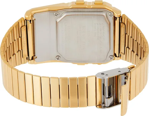 Vista 2 de Casio #DBC611G-1D reloj con banco de datos y calculadora, memoria de 25, tono dorado, para hombre