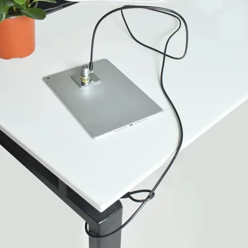 Vista 6 de Candado de Cable para Laptop, Cable de Seguridad de Hardware con Llaves, Cerradura de Combinación Antirrobo para Laptop y Monitor Compatible