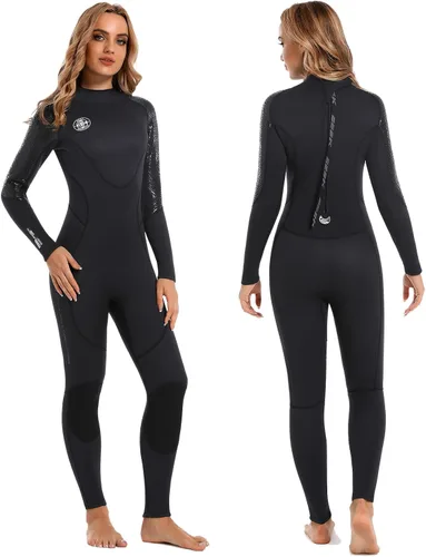 Vista 7 de BEEK - Traje de neopreno para hombre y mujer, de 0.118 pulgadas, con cremallera trasera, ultra elástico, manga larga, cuerpo completo, cálido