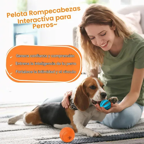 Vista 6 de HIPPIH Paquete de 2 rompecabezas para perros, juguetes interactivos para dispensar golosinas, juguetes duraderos para cachorros para dentición