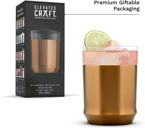 Vista 7 de Elevated Craft Hybrid Rocks vidrio, cobre, aislado al vacío, 12 oz