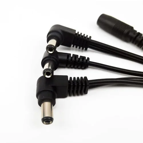 Vista 2 de Cable de alimentación de cadena margarita de 3 maneras DC para adaptador de fuente de alimentación de pedal de guitarra
