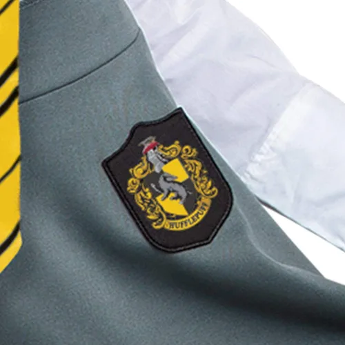 Vista 5 de Falda de Harry Potter parte inferior de vestido temático de la casa del mundo mago disfraz de Halloween para adultos y accesorio de fiesta Gris