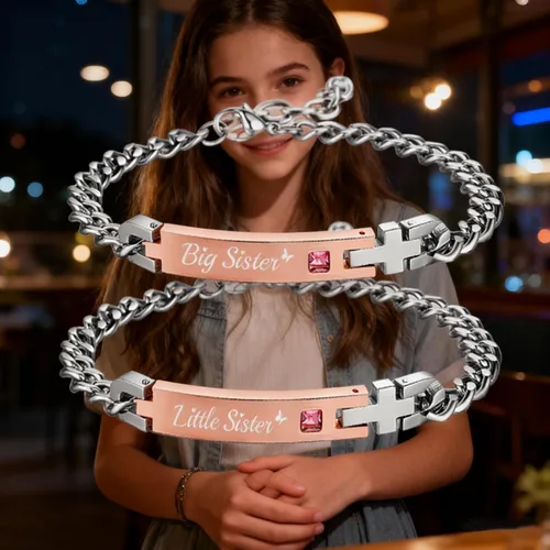Vista 10 de Regalo para enamorado, para él y ella, pulseras grabadas personalizadas para parejas, para mujeres y hombres, juego a juego, regalo de aniversario