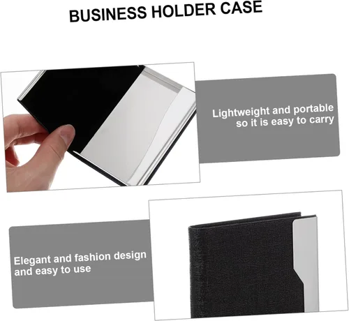 Vista 7 de LALAFINA Elegant Custom Cards Holder Business Card Holder Organizer Name Card Organizer for Modern Office