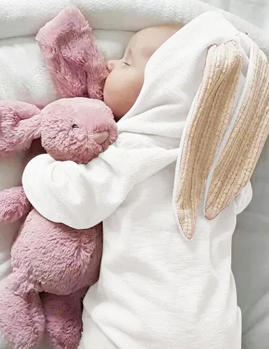 Vista 5 de AGQT Baby Bunny Costume Infant Girl Boy Easter Halloween Outfit Size 0-24M 7108a# Blanco -1pcs