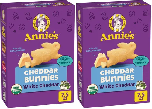 Vista 10 de Annie's Organic Cheddar Bunnies - Conejitos horneados de queso cheddar, Graham Snacks