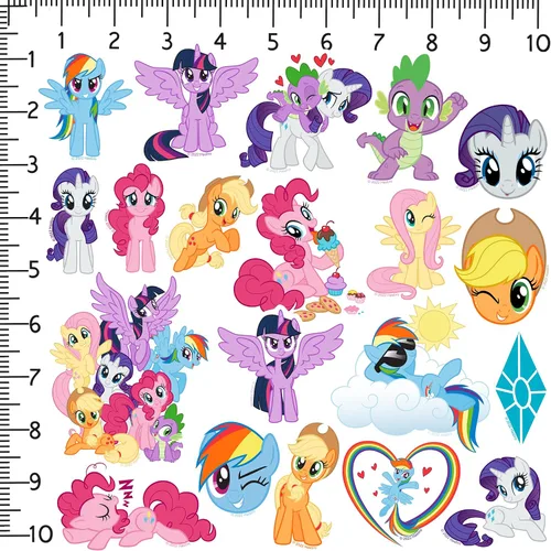 Vista 2 de My Little Pony: Friendship is Magic 50ct Vinilo L, Tableta, Interior/Exterior