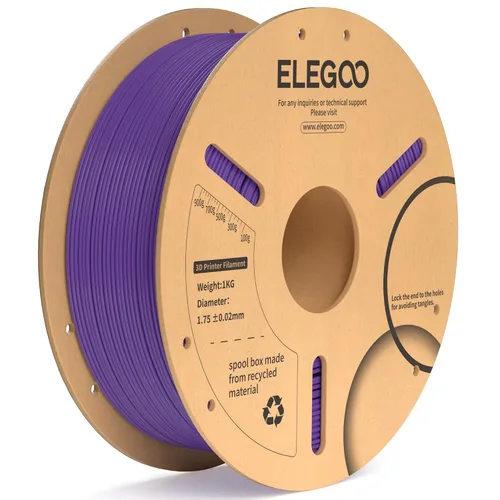 Vista 58 de ELEGOO Paquete de filamento PLA Plus negro 10KG, filamento para impresora 3D PLA+ resistente de 1.75mm precisión dimensional +/- 0.02mm, paquete