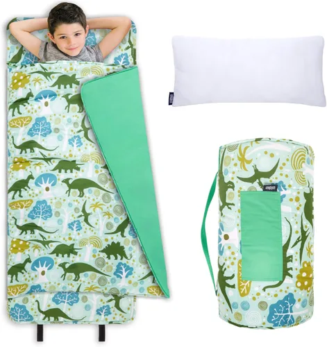 Vista 16 de Wildkin Kids Nap Mat with Pillow for Boys & Girls – Soft & Cozy Toddler Sleep Mat for Daycare, Preschool, Kindergarten & Travel, Ages 3–7, Machine