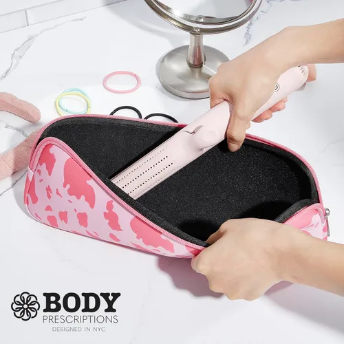 Vista 5 de Body Prescriptions Organizador de herramientas para el cabello con diseño elegante, resistente al calor y lavable a mano, funda de herramientas