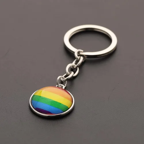 Vista 7 de CHOORO Gay Pride Gift LGBT Llavero Rainbow Pride Llavero LGBT Joyería Bisexual Regalo Orgullo Transgénero Regalo