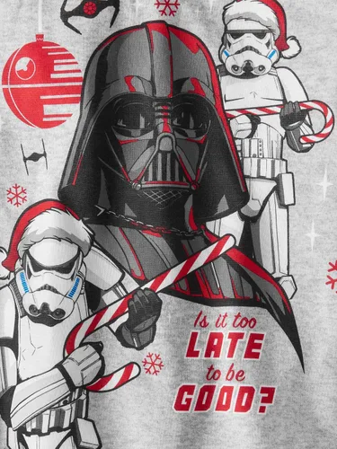 Vista 2 de STAR WARS Conjunto de pijama de manga larga de Navidad para niño, talla 1012, múltiple