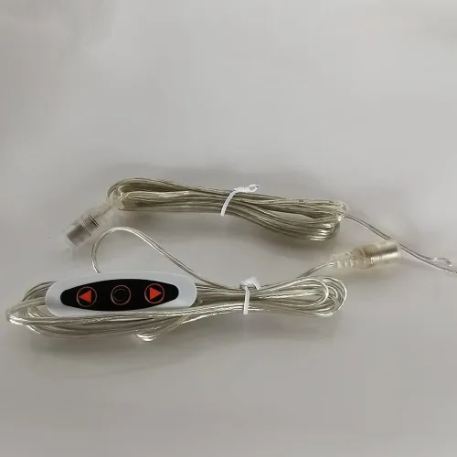 Vista 9 de LED Lighting - Cable de extensión de CC transparente de 6.56 pies, cable de alimentación hembra de 0.2 in x 0.1 in para seguridad de CCTV