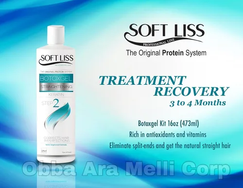 Vista 2 de Keratina de Ultima Generación Soft Liss Gel Suave "Keratina Soft Gel" 16oz