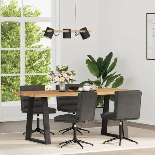 Vista 10 de Adjustable Black Faux Leather Dining Chairs, Modern Kitchen Seating with Height Adjustability, Stain-Resistant, Lightweight Yet Strong Set for