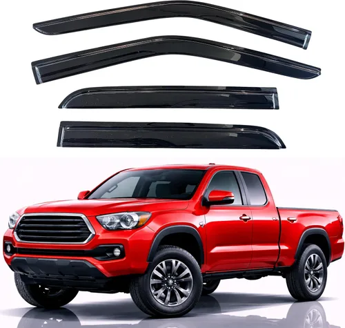 Vista 193 de KPY Protector de lluvia compatible con Ford Bronco 1980-1996, Ford F150 F250 F350, deflectores de ventilación lateral para visera de ventana