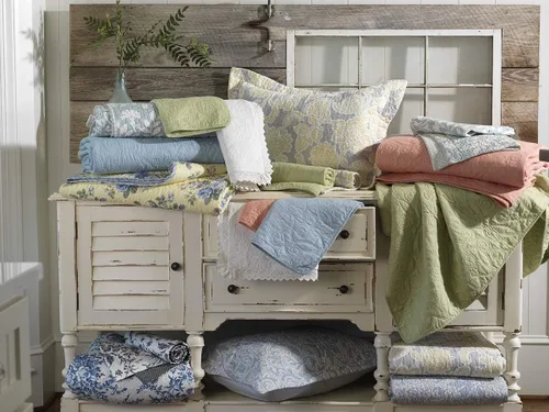 Vista 5 de Laura Ashley Home - Juego de edredón individual, ropa de cama de algodón reversible con funda a juego, decoración del hogar prelavada para mayor