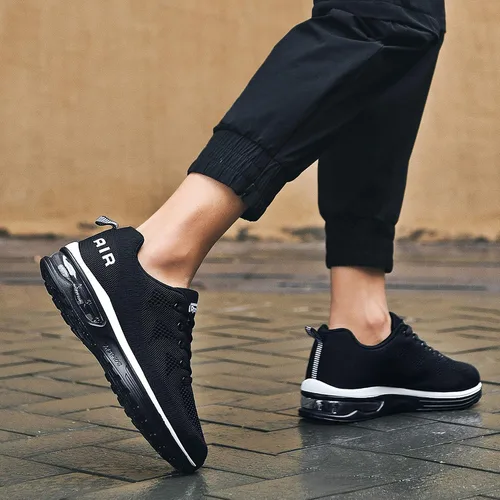 Vista 7 de Impdoo - Zapatos deportivos con cámara de aire para hombre ideales para correr trotar deportes gimnasio tenis entrenamiento