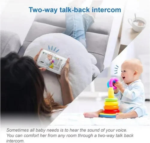 Vista 4 de Vtech Monitor de bebé con video panorámico e inclinación VM5263