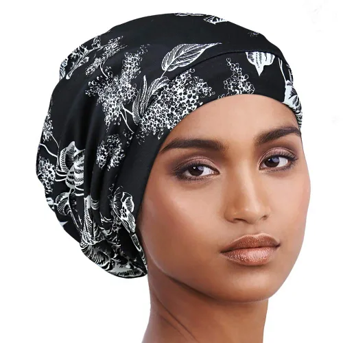Vista 10 de Alnorm - Gorro con forro de satén y suave banda elástica para hombres y mujeres, talla única Se ajusta a la mayoría