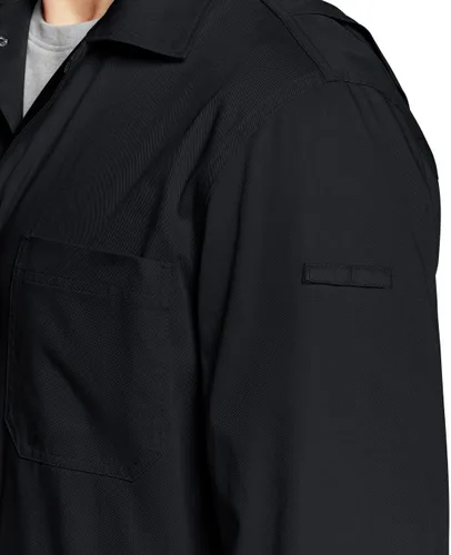 Vista 6 de CQR - Overol para hombre con manga corta, cremallera frontal, múltiples bolsillos, resistente a las manchas y a las arrugas