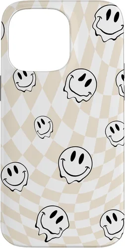 Vista 21 de Retro Swirl - Carcasa para iPhone 17, diseño de cara sonriente feliz