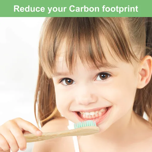 Vista 7 de Boao 40 cepillos de dientes de bambú, cepillo de dientes de carbón, cepillos de dientes de bambú con cerdas de nailon sin BPA (multicolor)