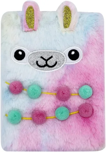 Vista 7 de Cuaderno de felpa difusa con bonito diario de oso de dibujos animados para niños y niñas para escribir dibujos (A5, 160 páginas rayadas)