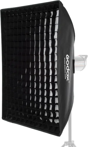 Vista 5 de Godox Caja blanda con rejilla octagonal de panal de abeja de 95 cm / 37" Tira de caja blanda con soporte Bowens