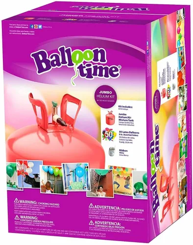Vista 2 de Kit de globos de helio Balloon Time en caja 3