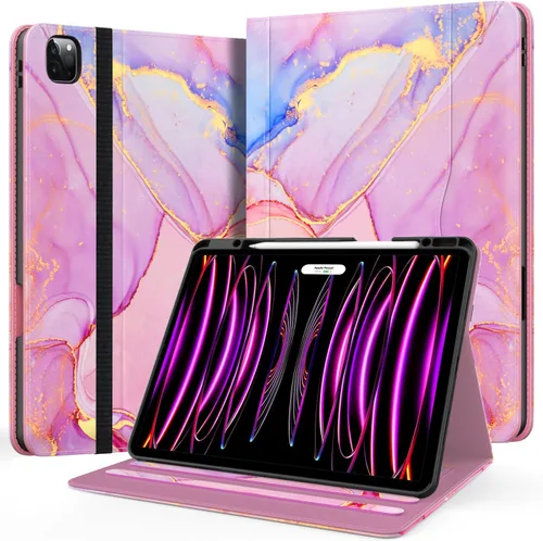 Vista 34 de Zonefoker Fundas para iPad de 6ª generación 2018/2017, iPad Air 2 2014 #02 Mármol Rosa