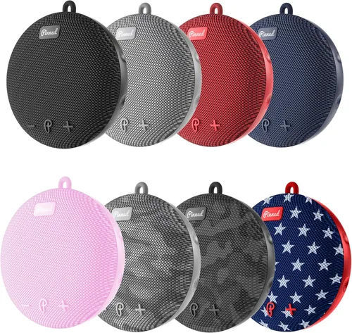 Vista 6 de Altavoz Dart Pinned 2.0 - Recargable USB-C, Batería de 10+ Horas, Resistente al Agua IPX7, Mosquetón con Clip para Bolsa - Altavoces Bluetooth