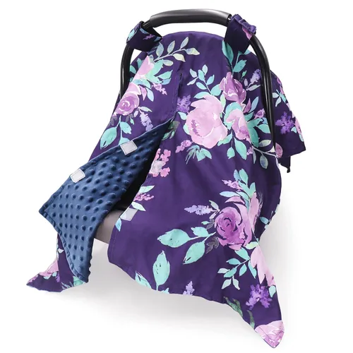 Vista 17 de TANOFAR Funda para Asiento de Coche para Bebé, Toldo para Asiento de Coche con Apertura Peekaboo para Bebés, Toldo Suave y Transpirable para Hoja