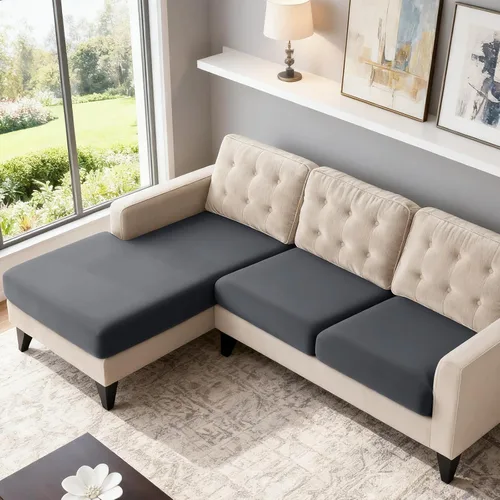 Vista 64 de TAOCOCO Fundas de Cojines de Sofá Elásticas Fundas de Asiento de Silla para Sillón, Fundas de Asiento de Sofá de 1 Pieza Protector de Muebles Suave