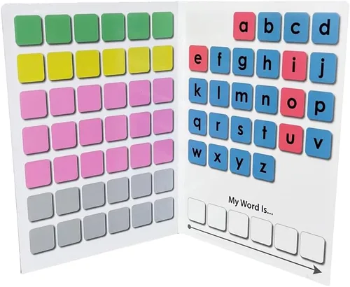Vista 3 de Magnética fonética Back to Basics - Juego de imanes con tablero impreso