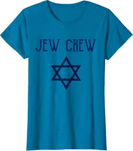 Vista 91 de Camiseta Jew Crew Jewish Star, gris, S