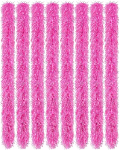 Vista 42 de Jexine Boas de plumas artificiales en masa, boas esponjosas para decoración de disfraces de boda, vestidos, suministros para fiestas de té