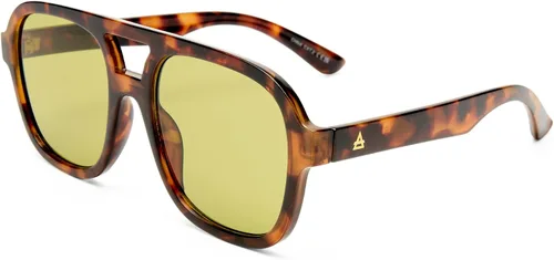 Vista 16 de AIRE Whirlpool - Gafas de sol - Negro, aviador, unisex, estilo Hollywood de los años 70