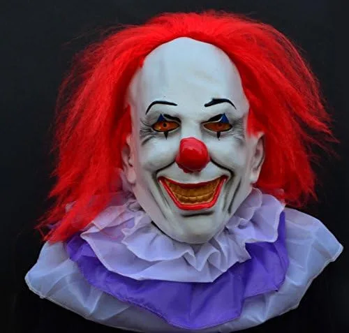 Vista 6 de Acid Tactical Máscara de miedo para Halloween de payaso malvado máscara de látexClásica, payaso de IT