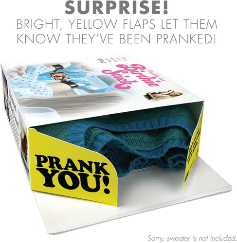 Vista 2 de Prank-O Cajas de regalo para bromas Birthie Stick para regalos, caja de regalo para el Día de la Madre, envuelve tu verdadero regalo en una caja