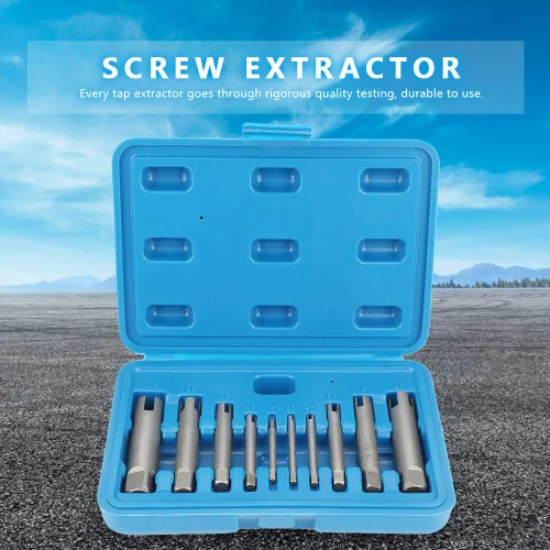 Vista 3 de Juego de extractor de tornillos de cabeza rota, juego de extractor de tornillos rotos, kit de extracción de tornillos rotos, kit de extracción