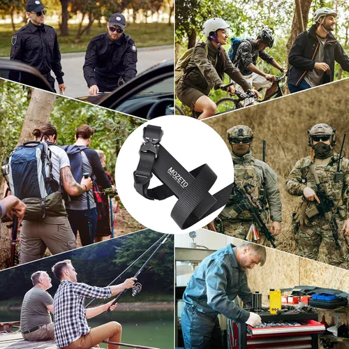 Vista 6 de MOZETO Cinturón táctico para hombre de 1.5 pulgadas de nailon para trabajo de combate, cinturón resistente con hebilla de talón de liberación rápida