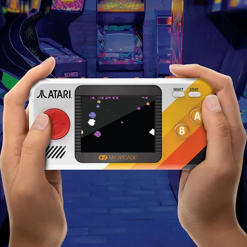 Vista 4 de My Arcade Atari Pocket Player Bundle: Portable Video Game Console with 100 Games, Travel Case and Screen Protector Included