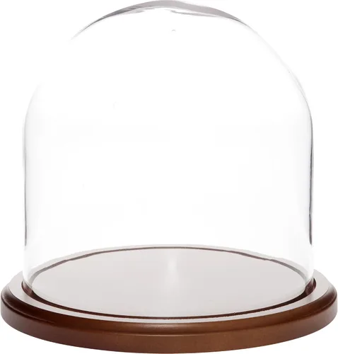Vista 3 de Plymor Cúpula de cristal de 8" x 8" (base de madera MDF negra)