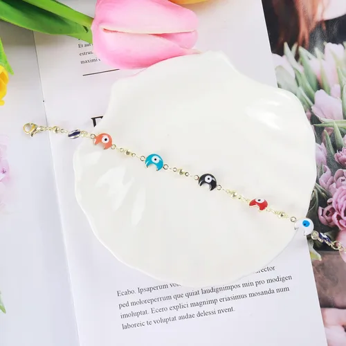 Vista 4 de Long tiantian Hand Chain Bracelet Gold Bracelets for Women Link Chain Bracelets Trendy Finger Ring Slave Bracelet Jewelry Gifts